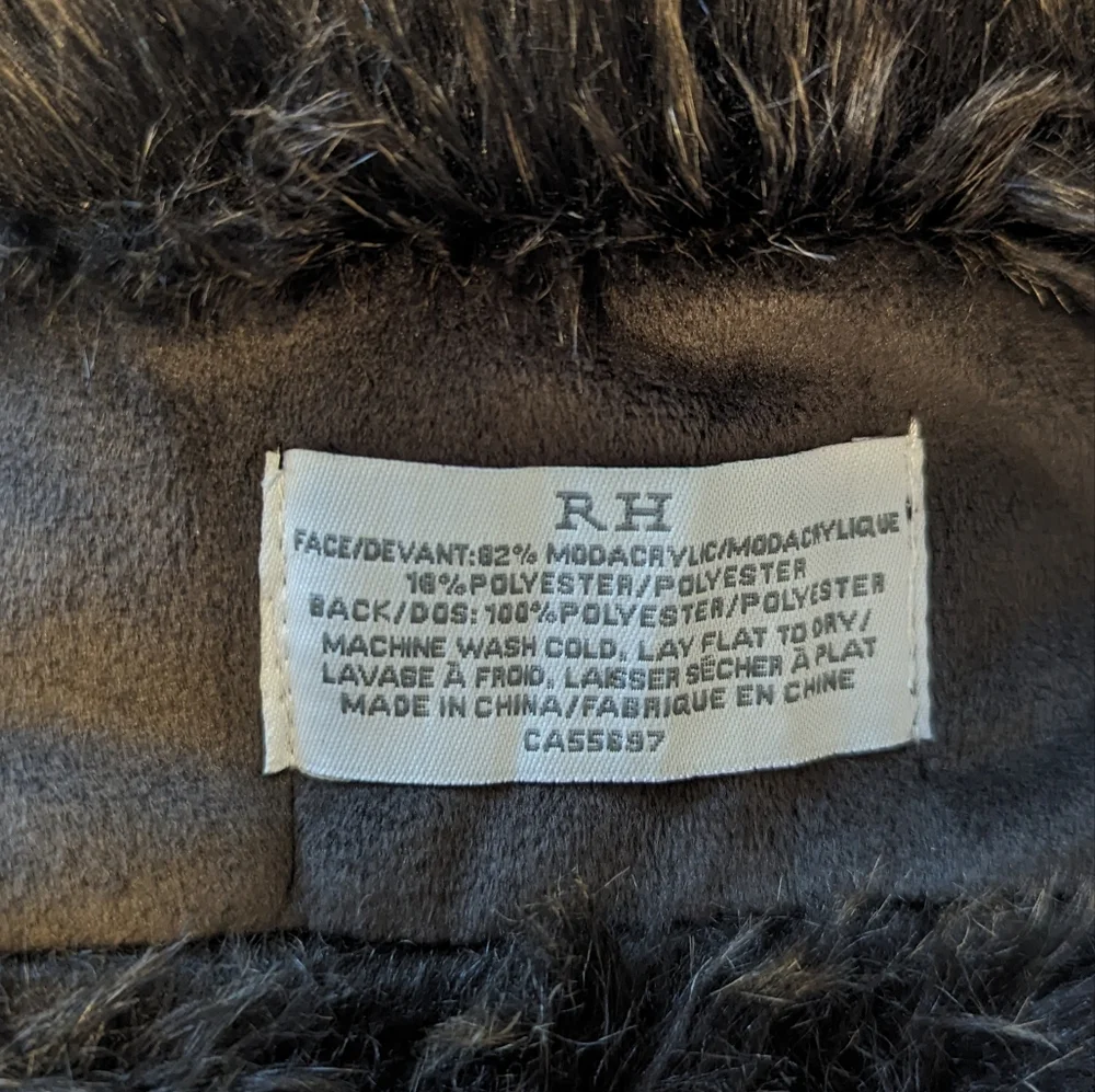 Restoration Hardware Faux Fur Scarf